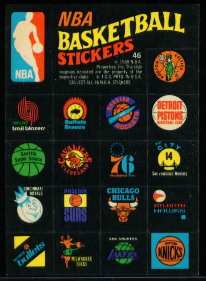 46 NBA Stickers